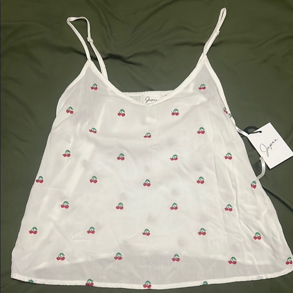 2 for $12- Cherry print tank- brand new!